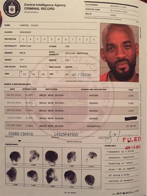 Criminal Record Floyd Lawton Suicide Squad Photo 39829979 Fanpop