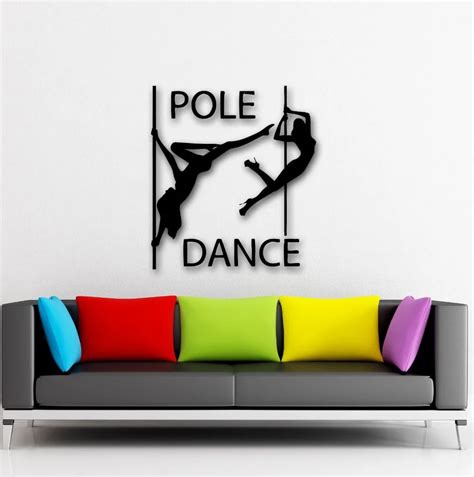Removable Vinyl Decal Pole Dance Sexy Girls Dance Wall Sticker Art Decal Home Decoration Wall