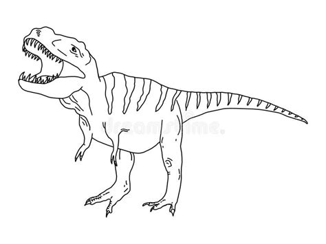Stylizowany Drapieżny Dinozaur Dilofozaur Kolorowanki Na Białym Tle