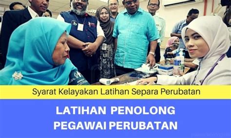 For more information and source, see on this link : Syarat Kelayakan Penolong Pegawai Perubatan SPA Online