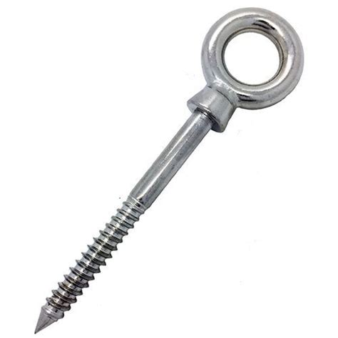 Stainless Steel Wood Screws With Lag Thread And Eye Bolts