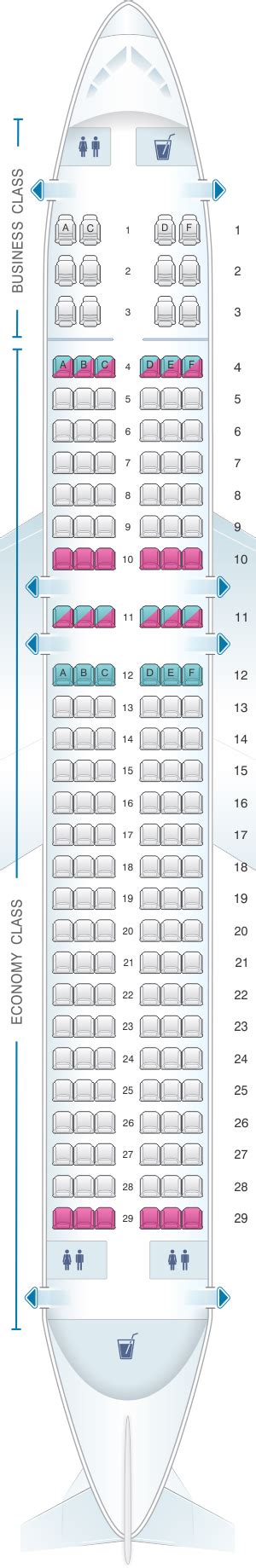 Seat Map Brussels Airlines Airbus A320 Seatmaestro