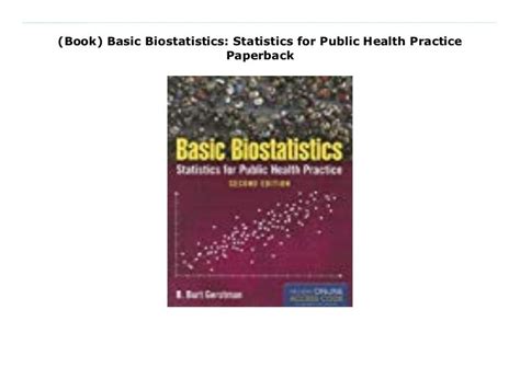 Book Basic Biostatistics Statistics For Public Health Practice Pap