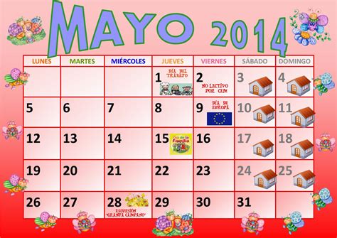 Mis Bichitos De Luz Calendario De Mayo