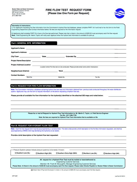 Hydrant Flow Test Form Fill Out And Sign Printable Pdf Template Airslate Signnow