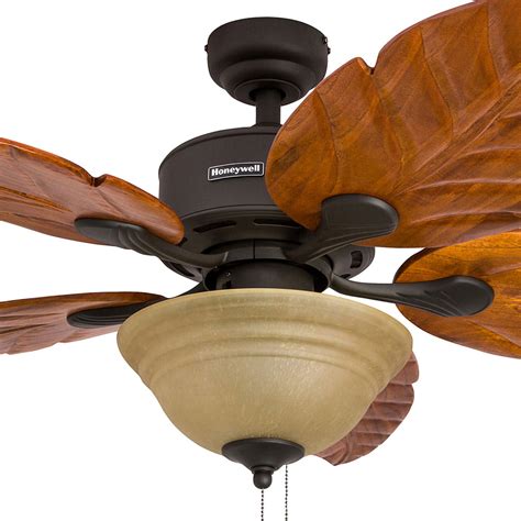Palm ceiling fans could really improve the look of your room! Honeywell Sabal Palm Ceiling Fan, Bronze Finish, 52 Inch ...