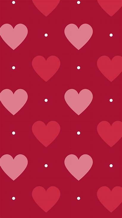 Polka Hearts Heart Background Pink Valentine Dots