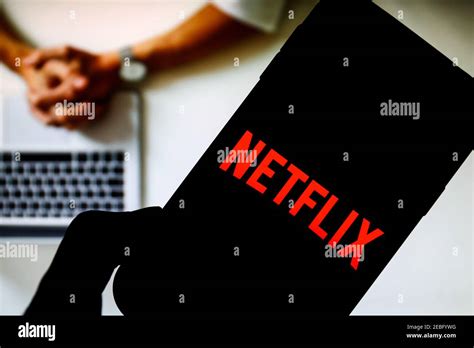 In This Photo Illustration A Netflix Online Streaming Company App Logo