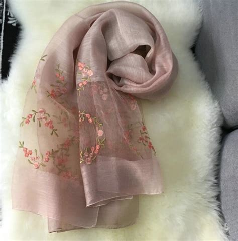 Buy Wool Silk Scarf Women Pashmina Silk Fabric Pink