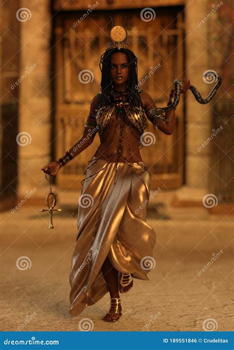 Cleopatra Queen Of Ancient Egypt 3d Illustration Stock Illustration Illustration Of Power