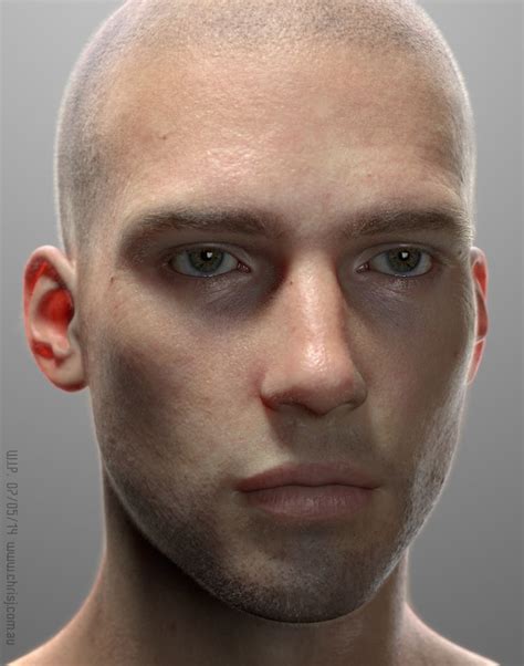 Ed A Hyper Realistic Cgi Model Of A Man 3d Portrait 3d Face