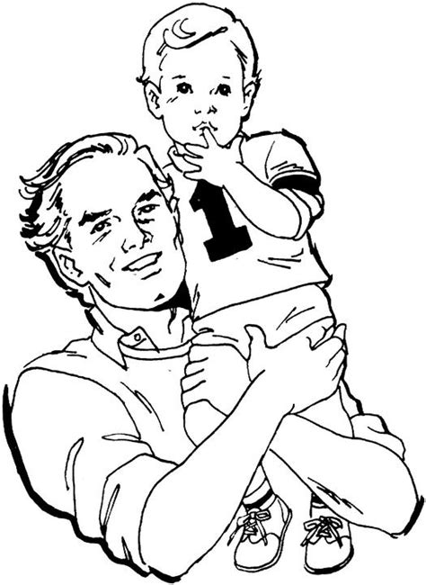 Dibujo Dia Del Padre Con Hijo Idibujos