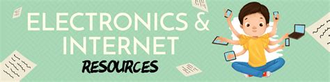 Electronics And Internet Worksheets For Kids And Teens