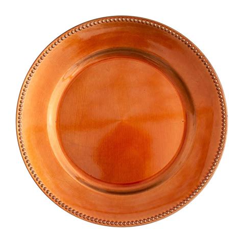 Richland Beaded Charger Plate 13 Brown Set Of 12