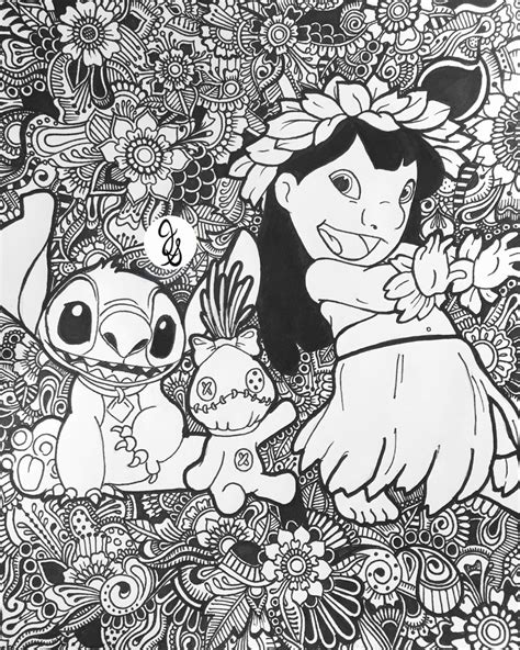 20+ Best Disney Coloring Pages For Adults