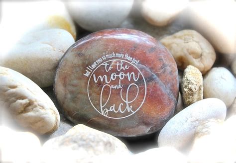Inspirational Rock Engraved Word Rocks I Love You To The Etsy
