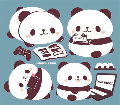 Super Cute Panda Doodles This Chibi Panda Drawing Is So Kawaii