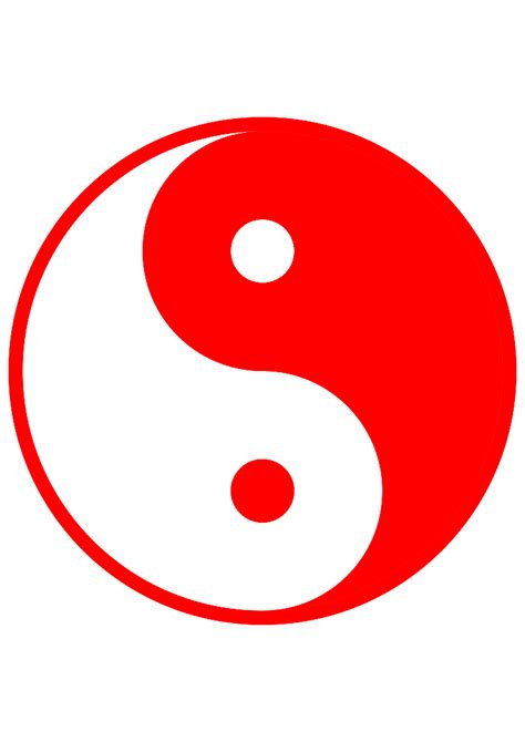 Download Symbole Yin Yang Blanc Et Rouge Transparent Png Stickpng