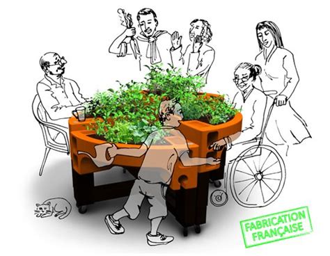 A Man Pushing A Wheel Barrow With Plants In It And People Standing