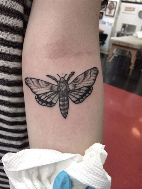 Dotwork Moth Tattoo By Jennifer Lawes Portfolio
