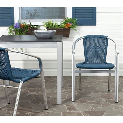 Features a tufted design on both back and seat, this smallish accent chair set is very chic and perfect for small spaces. Safavieh Wrangell Teal Indoor-Outdoor Patio Stacking ...
