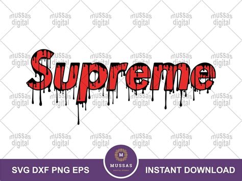 Supreme Svg Supreme Logo Svg Supreme Vector Supreme Clipart Supreme