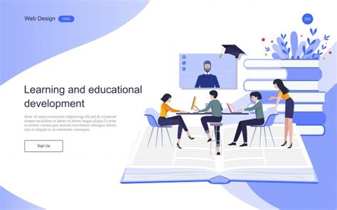 Premium Vector Landing Page Web Template Concept Of Education For