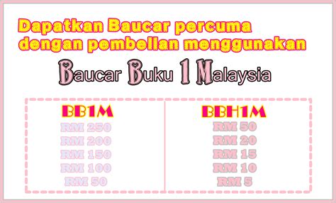 Bantuan pelajar pendidikan tinggi bppt baucer buku 1 malaysia bb1m tahun 2018. *This Is Pink Territory: Baucar Buku 1 Malaysia vs Baucar ...
