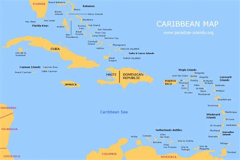 Free Printable Map Of The Caribbean Islands Printable Maps