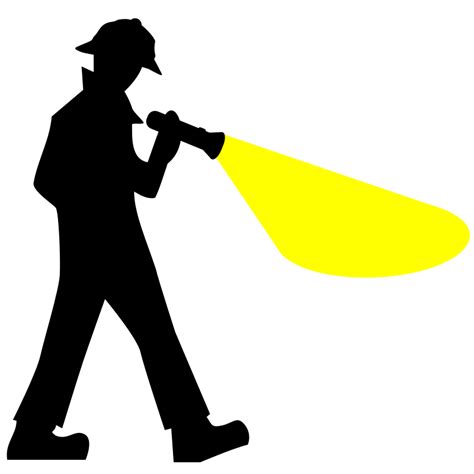 Free Clip Art Detective Silhouette By Centroacademico