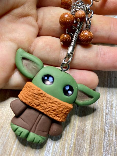Adorable Handmade Keychain Baby Yoda Etsy