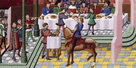 Un Banquet Aristocratique Au Moyen Ge Passerelles