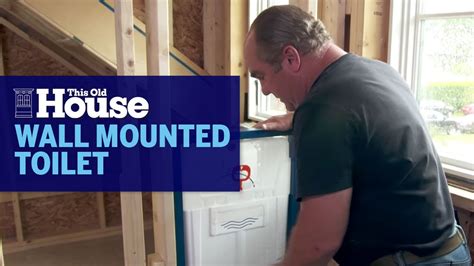 Put it low enough to account for a fall in the pipe, to allow proper drainage. How To Install A Wall Mounted Toilet | This Old House ...