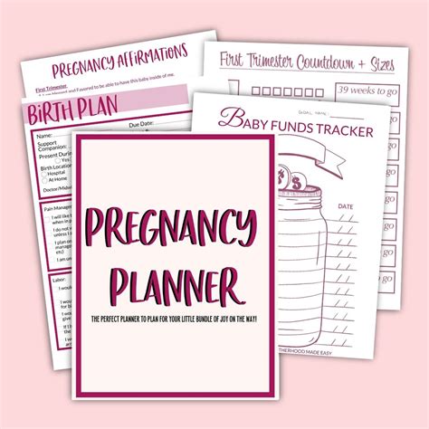 Pregnancy Planners My Motherhood Made Easy