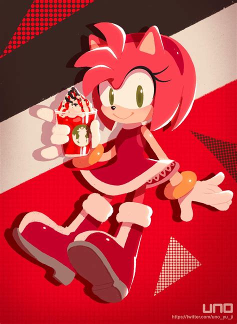 Karasunos Sonic Team Artist Artwork Of Amy Rose Sega
