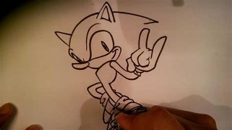 Please subscribe to my page. How to Draw Sonic Posing - Easy Things to Draw 1/2 - YouTube