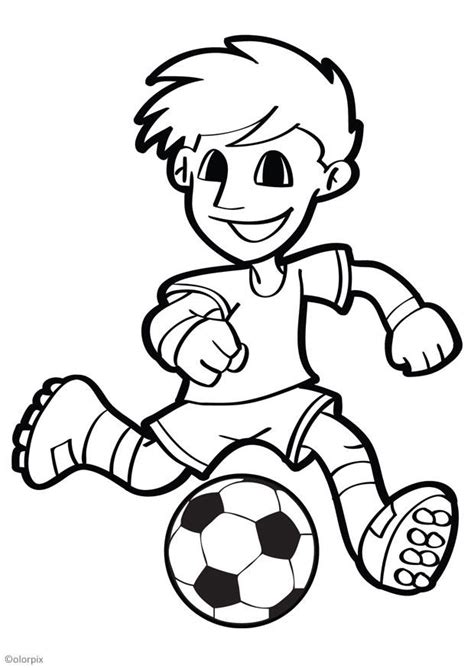 Dibujo para colorear fútbol - Img 26047