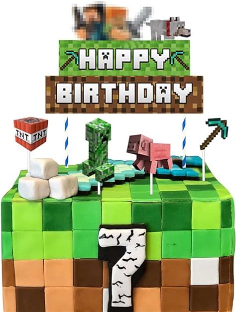 Amazon Minecraft Birthday Cake Topper