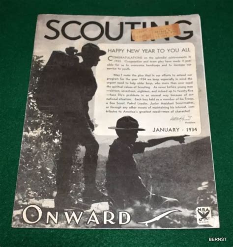 Vintage Boy Scout 1934 Scouting Magazine January 1095 Picclick