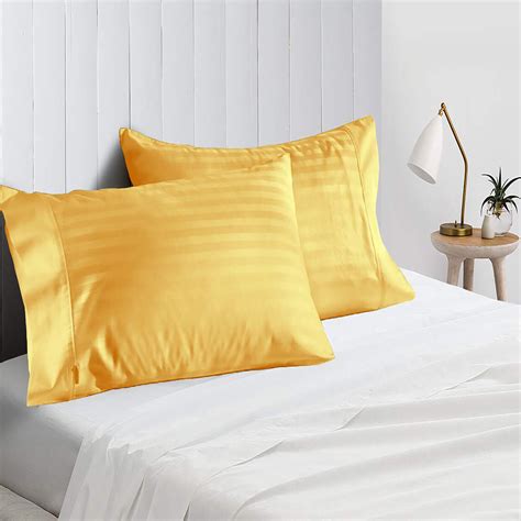 1000 Tc Or 1200 Tc Egyptian Cotton Gold Stripes Choose Comfort Bedding Item Ebay