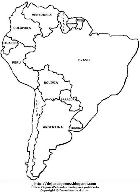 Los Mejores Mapas De Sudamerica Para Imprimir Y Colorear Otosection