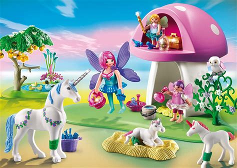Playmobil 6055 Princess Fairies Playset With Toadstool House Ebay