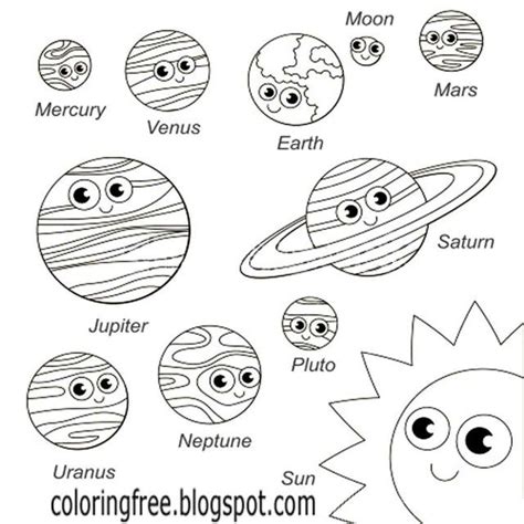 All planets and solar system coloring pages are printable. 22+ Best Photo of Solar System Coloring Pages | 행성, 유아 미술 및 유아