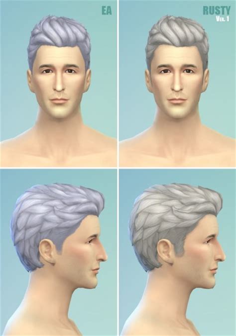 Rusty Nail Wavy Loose Hairstyle Retextured Sims 4 Hairs