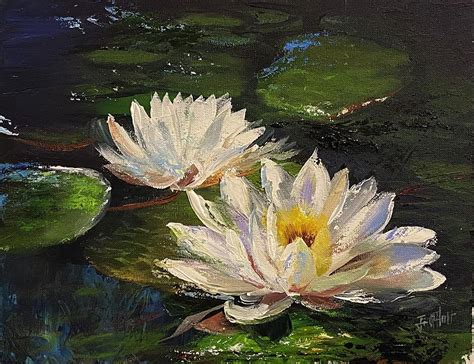 Water Lilies Painting By Jill Holt Fine Art America