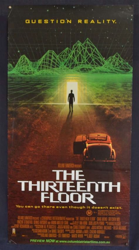 All About Movies The Thirteenth Floor Movie Poster Original Daybill