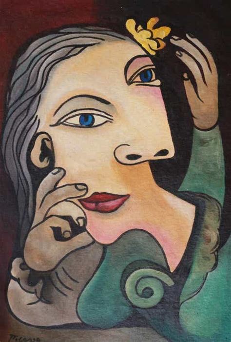 Pablo Picasso Faces Cubism Canvas Spanish 1881 1973