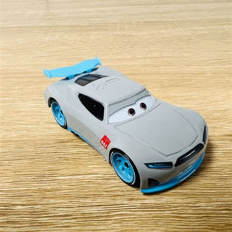 Disney Pixar Diecast Cars Rusteze Racing Center 061 Tom W Grey Blue Ebay