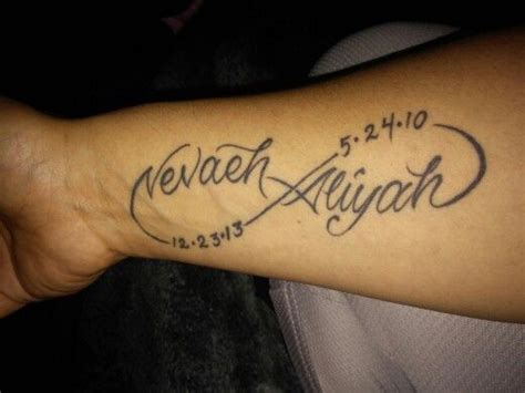Infinity tattoos can at first be quite basic and simple in design. Infinity tattoo names with birthdays | Name tattoos ...