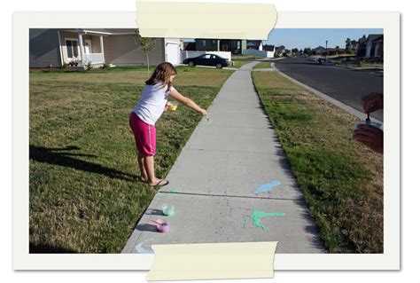 me & my scraps: sidewalk paint